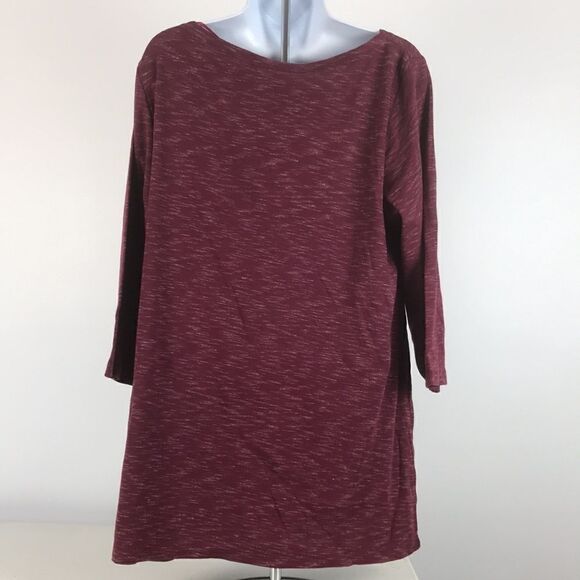 Karen Scott Space-Dye 3/4-Sleeve Plus Top Womens size 0X - Picture 3 of 4